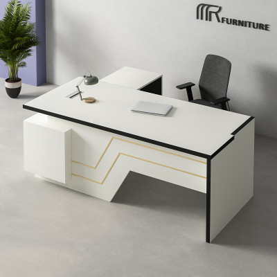 White Amos Executive Desk