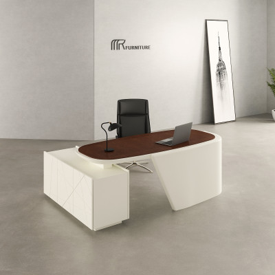 White Bentley Executive Desk