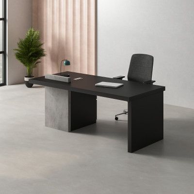 Black Dean Straight Desk