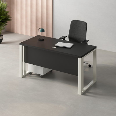 Black Jase Straight Desk