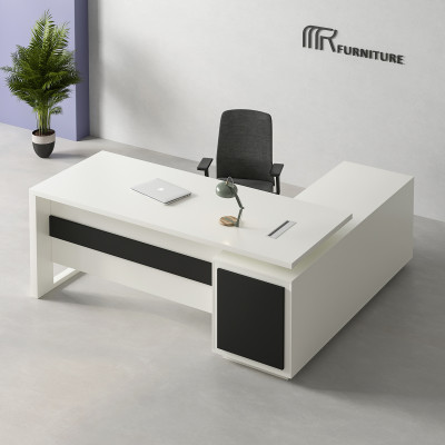 Premium White Vega Executive Desk