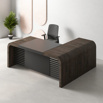 Black Brown Thermo Brooke Executive Desk