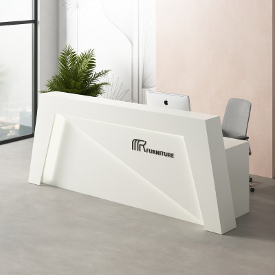Premium White Parker Reception Desk