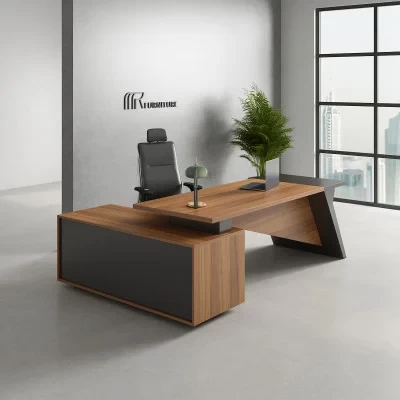 Walnut N Desk Executive Desk